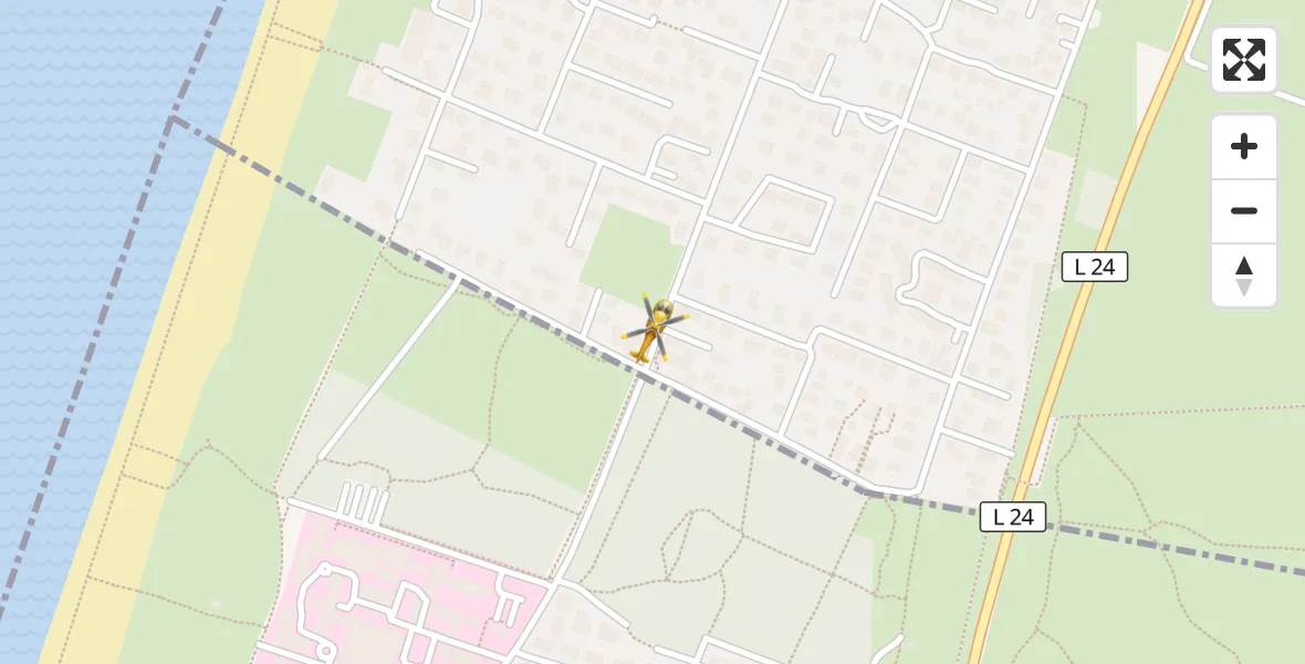 Flugroute Rettungshubschrauber Wenningstedt-Braderup (Sylt) - Wenningstedt-Braderup (Sylt), 19 April 2026, 08:13