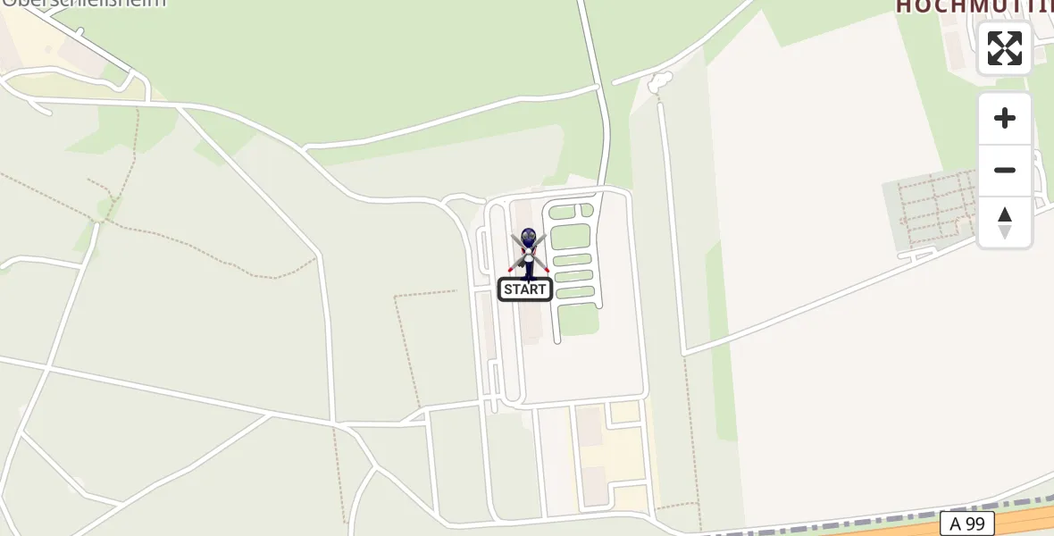 Flugroute Polizeihubschrauber Oberschleißheim - Oberschleißheim, 19 April 2026, 09:40