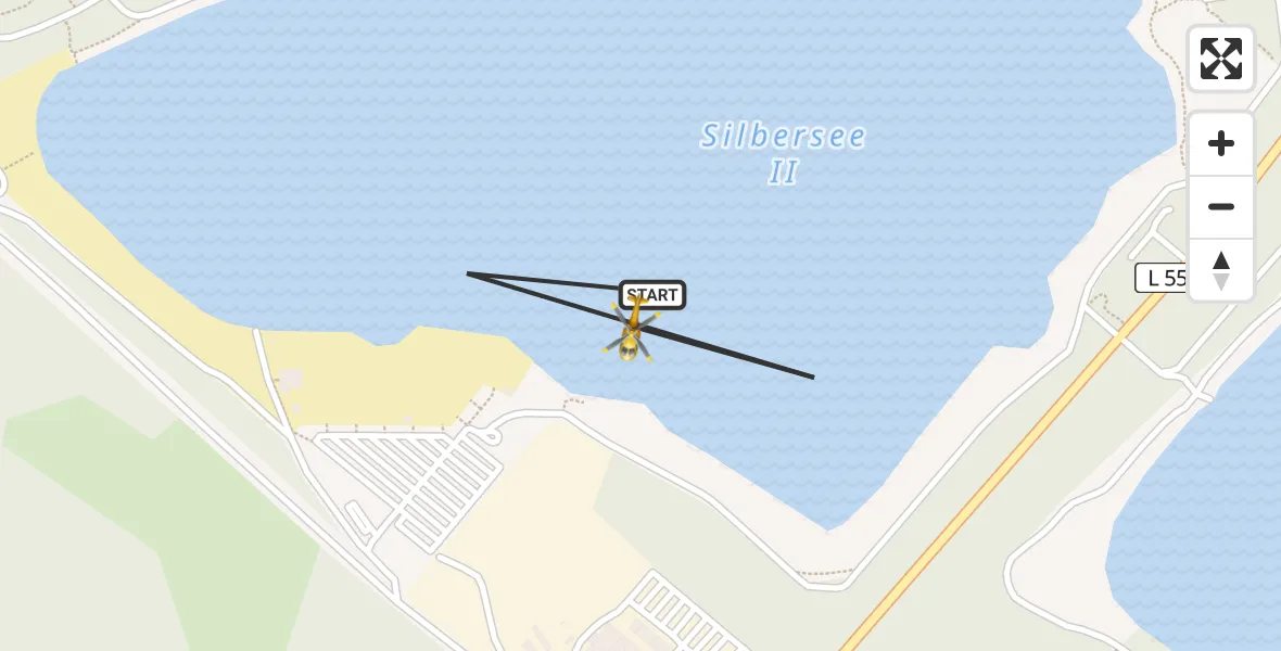 Flugroute Ambulanzhubschrauber Haltern am See - Haltern am See, 19 April 2026, 10:11