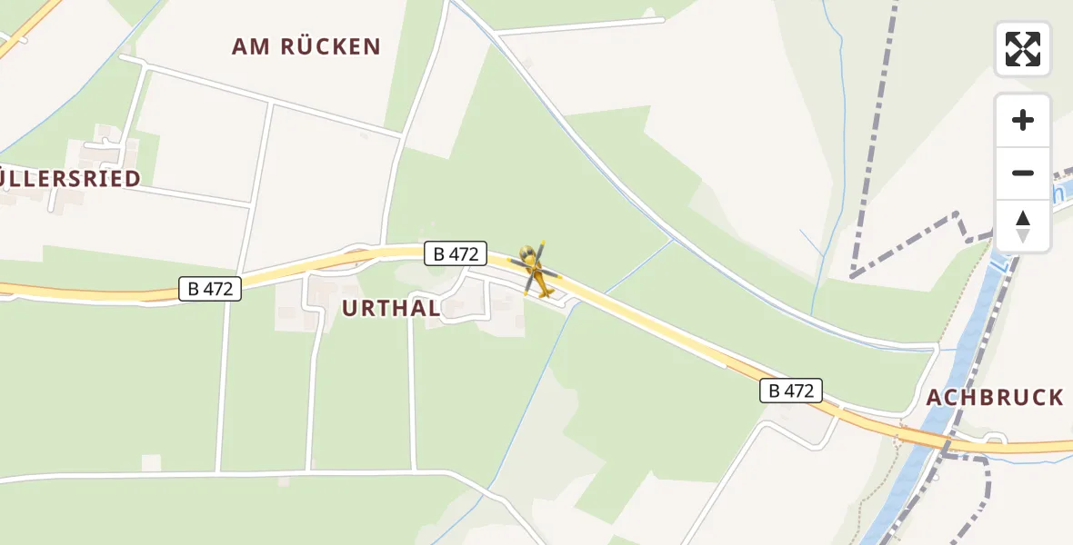 Flugroute Rettungshubschrauber Sindelsdorf - Sindelsdorf, 19 April 2026, 10:44