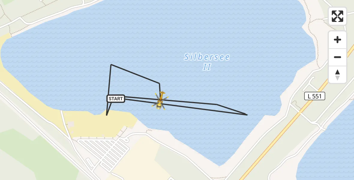 Flugroute Ambulanzhubschrauber Haltern am See - Haltern am See, 19 April 2026, 10:58