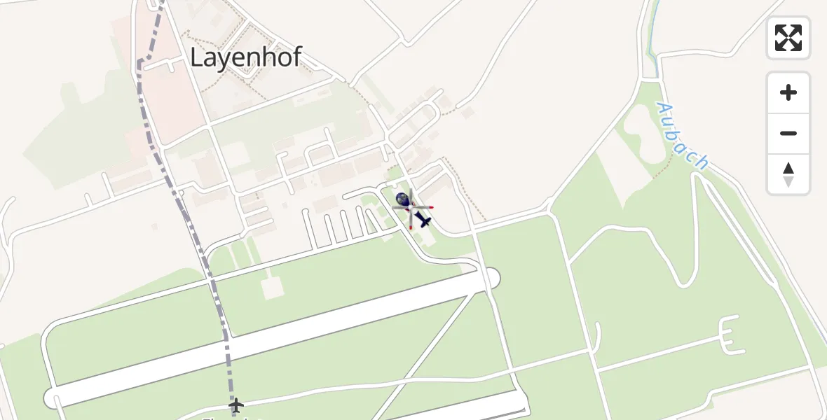 Flugroute Polizeihubschrauber Mainz-Finthen Flugplatz - Mainz-Finthen Flugplatz, 19 April 2026, 11:44