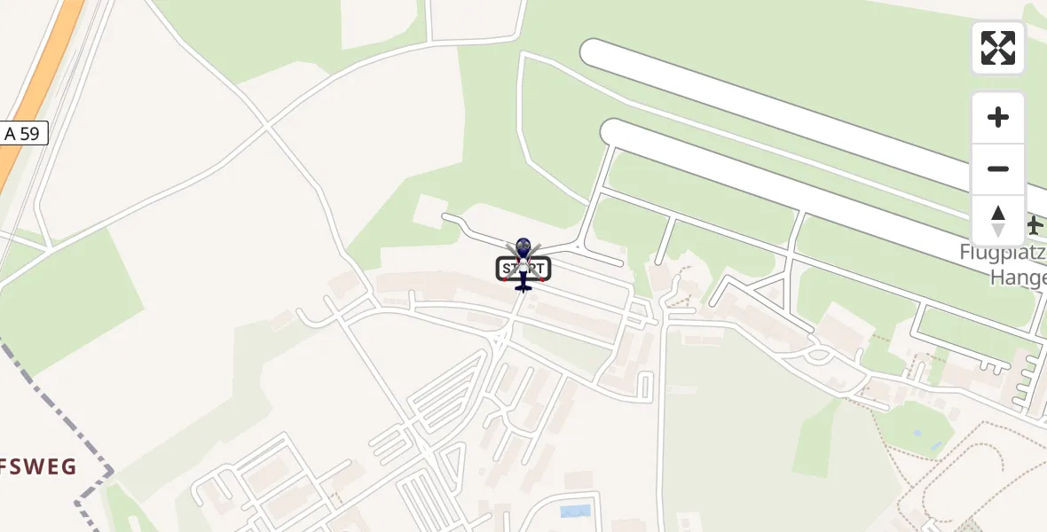 Flugroute Polizeihubschrauber Sankt Augustin - Sankt Augustin, 19 April 2026, 11:52