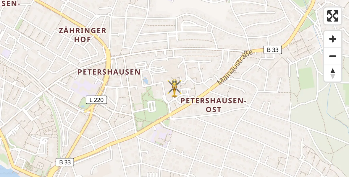 Flugroute Rettungshubschrauber Konstanz Hospital - Konstanz Hospital, 19 April 2026, 12:06