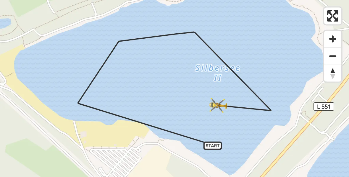 Flugroute Ambulanzhubschrauber Haltern am See - Haltern am See, 19 April 2026, 12:09