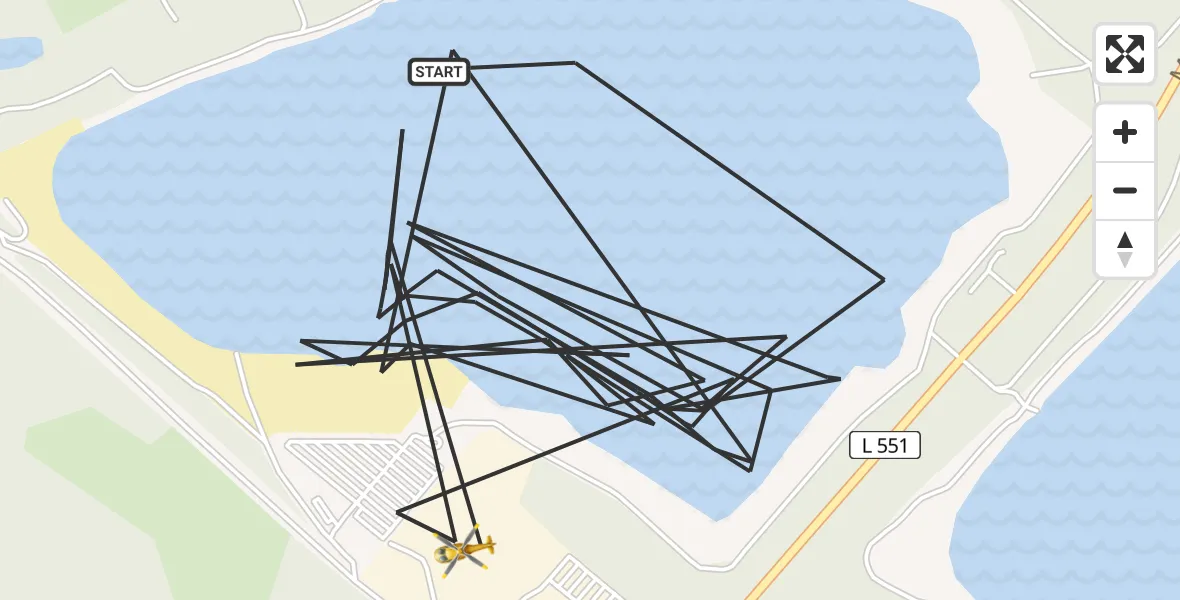 Flugroute Ambulanzhubschrauber Haltern am See - Haltern am See, 19 April 2026, 12:23