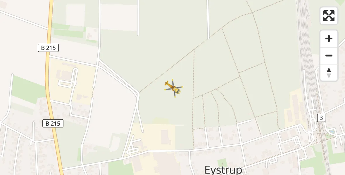 Flugroute Rettungshubschrauber Eystrup - Eystrup, 19 April 2026, 14:23