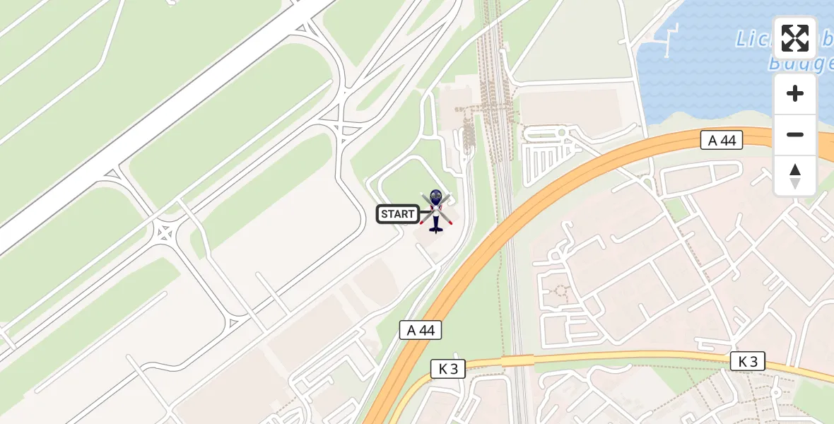 Flugroute Polizeihubschrauber Düsseldorf Flughafen - Düsseldorf Flughafen, 19 April 2026, 14:47