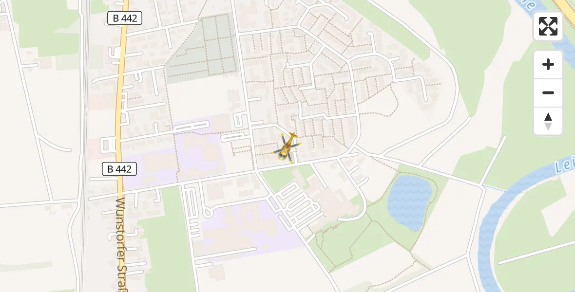 Flugroute Rettungshubschrauber Neustadt am Rübenberge - Neustadt am Rübenberge, 19 April 2026, 15:54