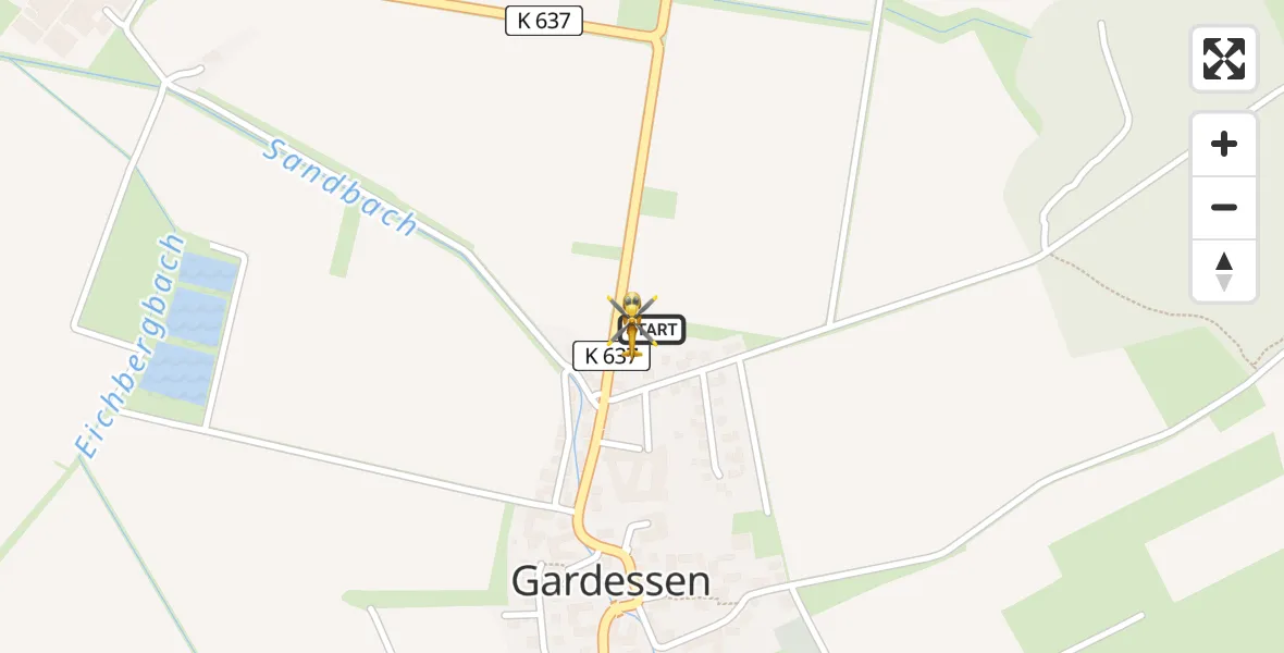 Flugroute Rettungshubschrauber Cremlingen - Cremlingen, 19 April 2026, 15:58