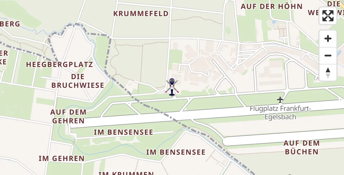 Flugroute Polizeihubschrauber Flughafen Frankfurt-Egelsbach - Flughafen Frankfurt-Egelsbach, 19 April 2026, 16:38