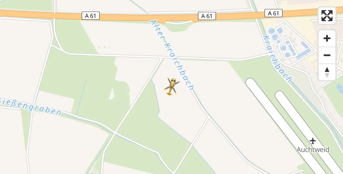 Flugroute Rettungshubschrauber Hockenheim - Hockenheim, 19 April 2026, 16:41