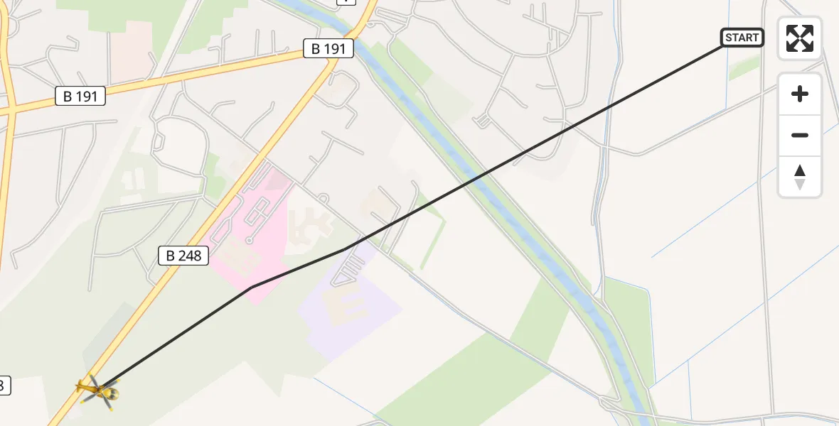 Flugroute Rettungshubschrauber Dannenberg (Elbe) - Dannenberg (Elbe), 20 April 2026, 07:11