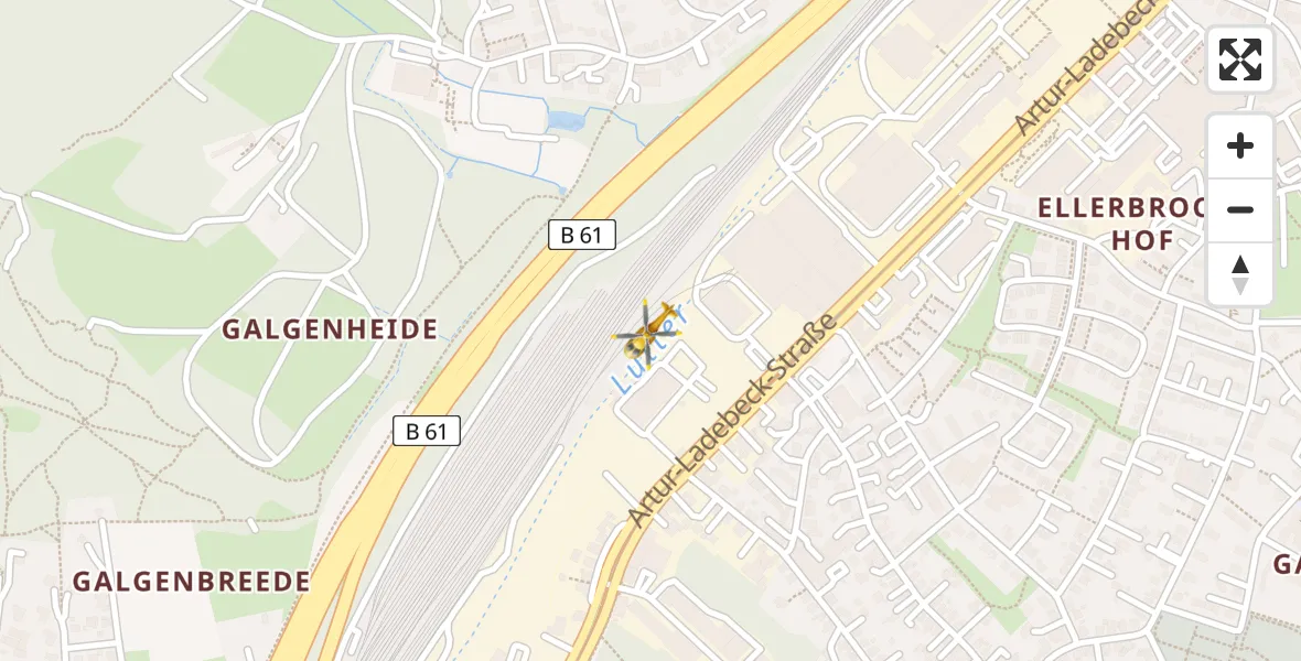 Flugroute Rettungshubschrauber Bielefeld - Bielefeld, 20 April 2026, 12:46