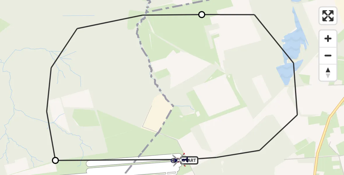 Flugroute Polizeihubschrauber Bottrop - Bottrop, 20 April 2026, 13:03