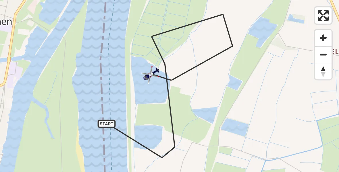 Flugroute Polizeihubschrauber Schwanewede - Schwanewede, 20 April 2026, 13:39