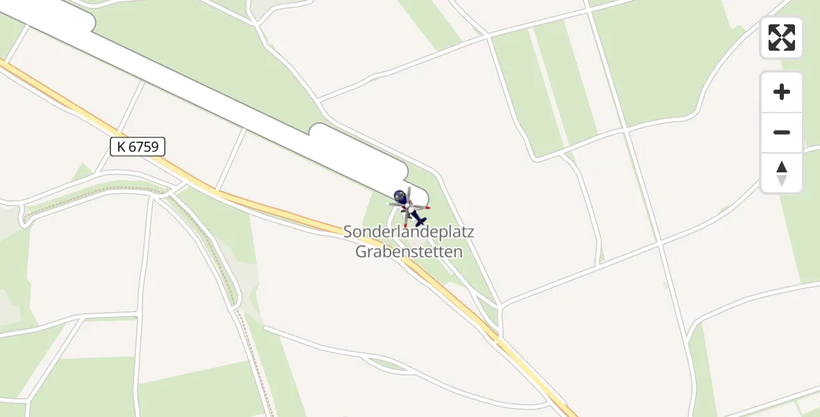 Flugroute Polizeihubschrauber Grabenstetten - Grabenstetten, 21 April 2026, 09:05