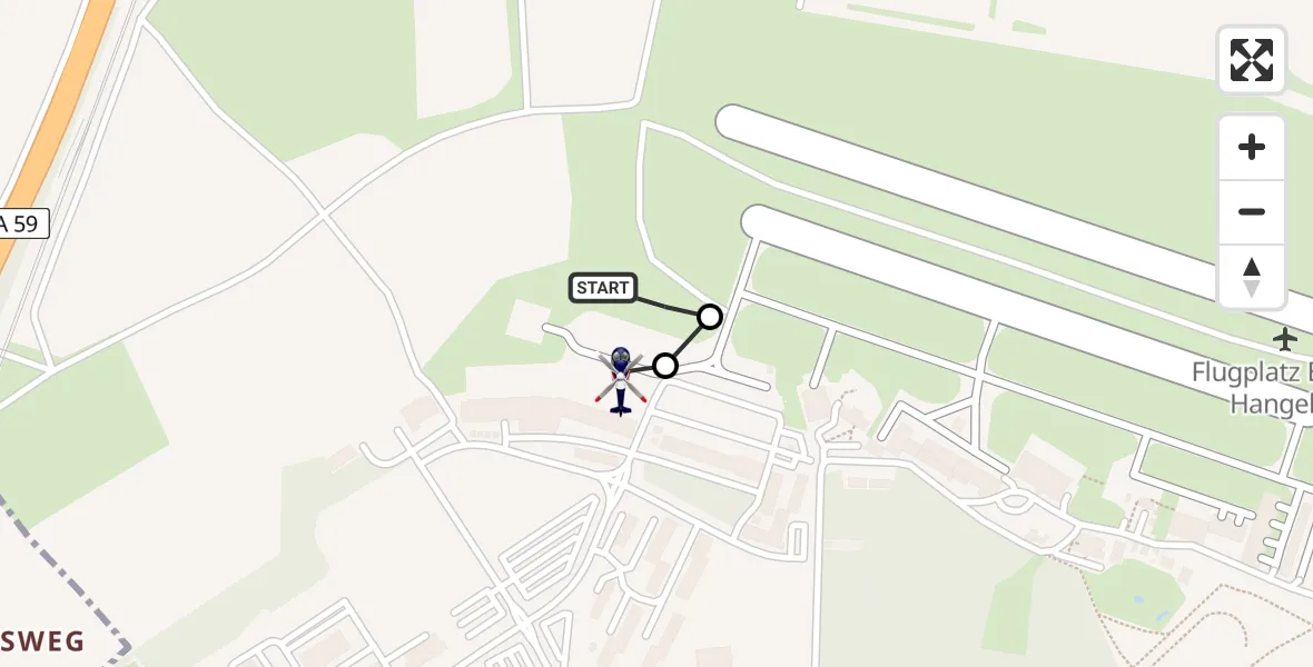 Flugroute Polizeihubschrauber Sankt Augustin - Sankt Augustin, 21 April 2026, 09:38