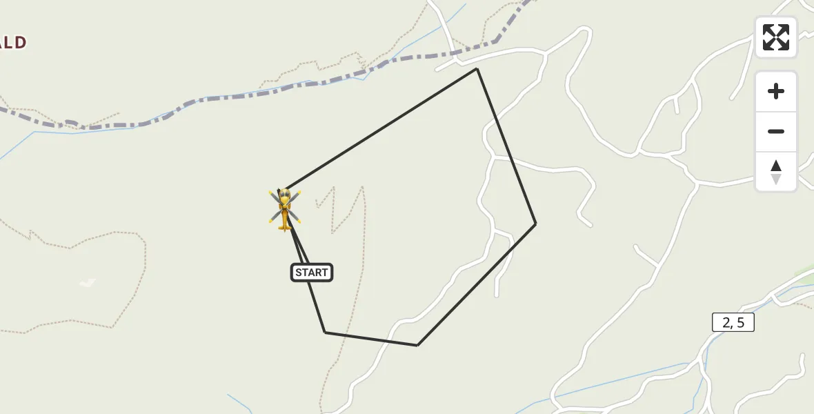 Flugroute Rettungshubschrauber Eschenlohe - Eschenlohe, 21 April 2026, 12:13