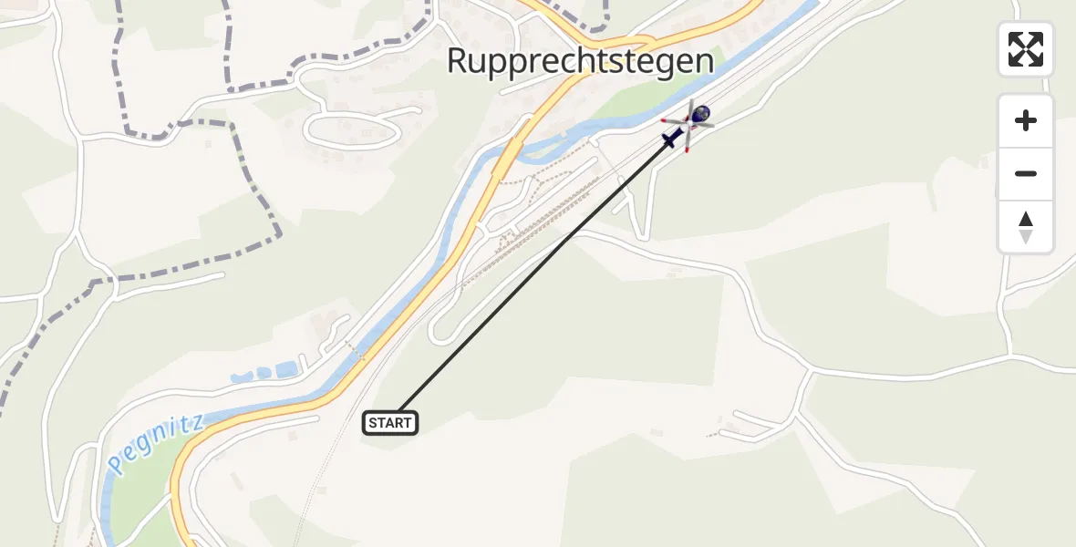 Flugroute Polizeihubschrauber Hartenstein - Hartenstein, 21 April 2026, 12:14