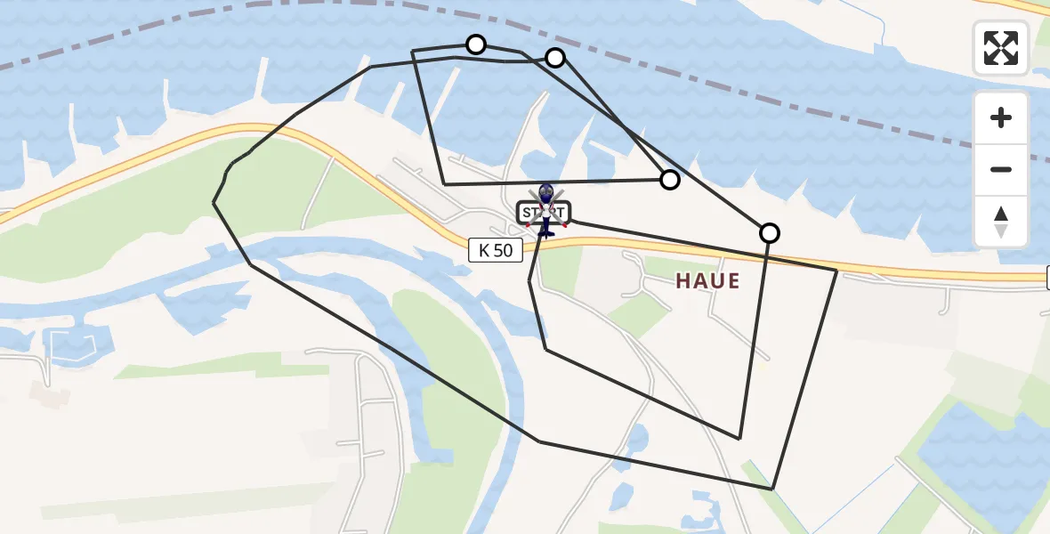 Flugroute Polizeihubschrauber Winsen (Luhe) - Winsen (Luhe), 21 April 2026, 12:42