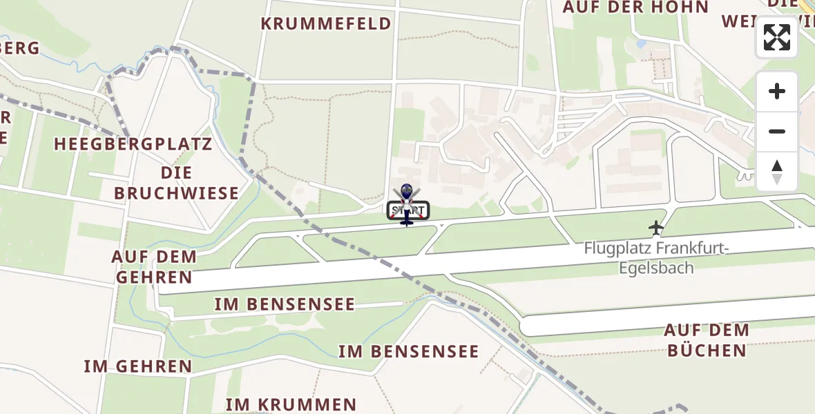 Flugroute Polizeihubschrauber Flughafen Frankfurt-Egelsbach - Flughafen Frankfurt-Egelsbach, 21 April 2026, 15:25