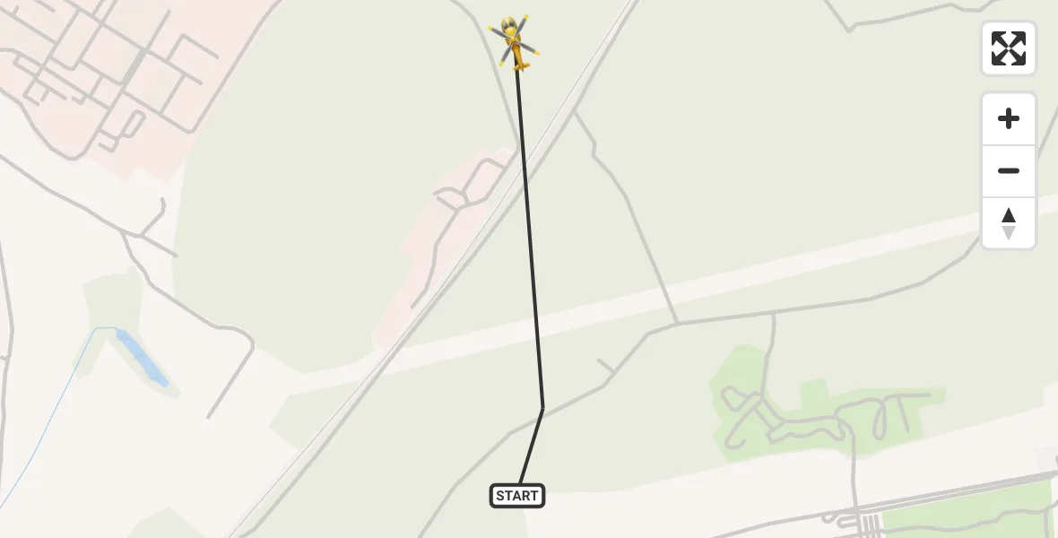 Flugroute Rettungshubschrauber Frankfurt (Oder) - Frankfurt (Oder), 22 April 2026, 15:04