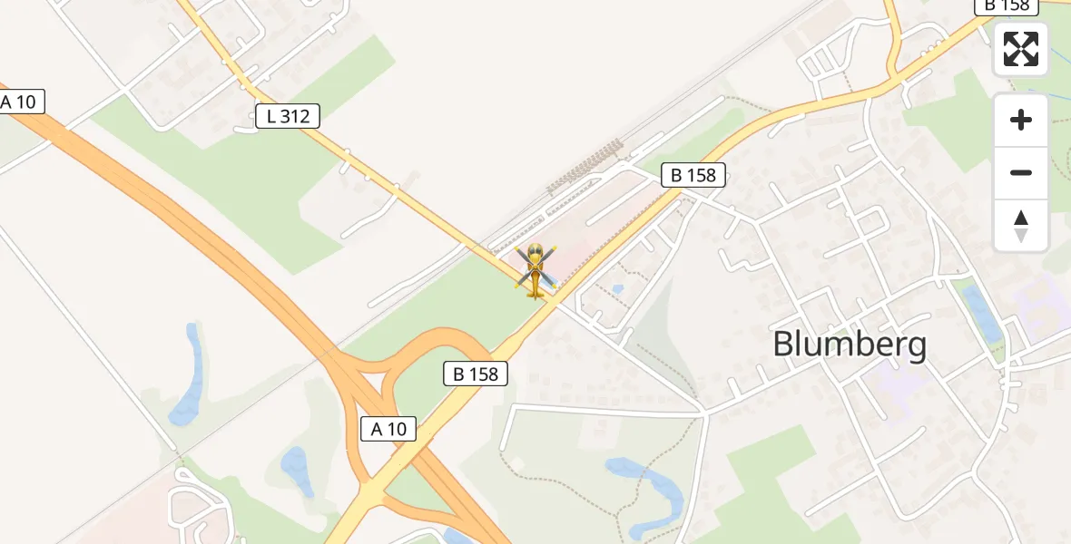Flugroute Rettungshubschrauber Ahrensfelde - Ahrensfelde, 22 April 2026, 15:35