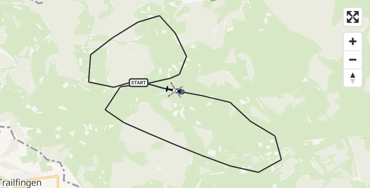 Flugroute Polizeihubschrauber Gutsbezirk Münsingen - Gutsbezirk Münsingen, 23 April 2026, 08:38