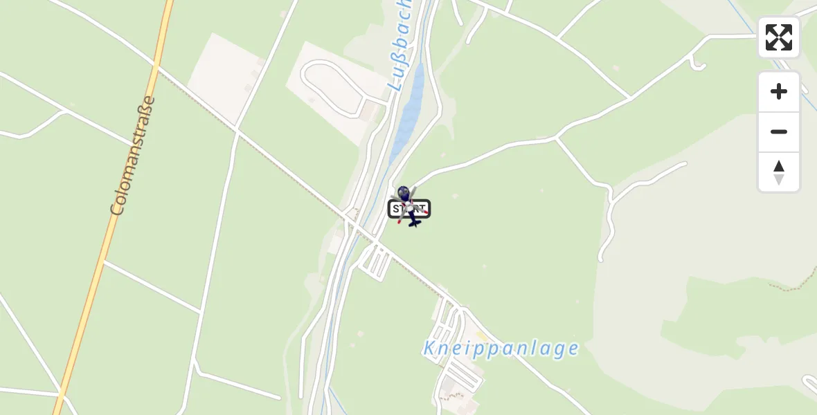 Flugroute Polizeihubschrauber Schwangau - Schwangau, 23 April 2026, 08:38