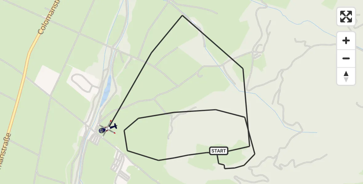 Flugroute Polizeihubschrauber Schwangau - Schwangau, 23 April 2026, 08:51