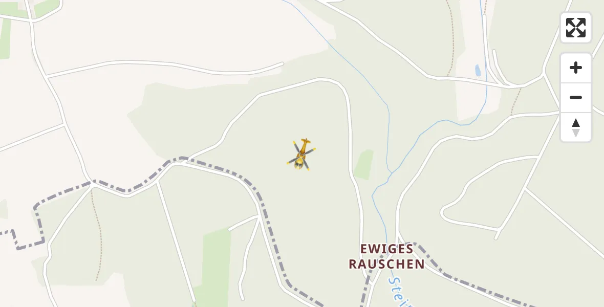 Flugroute Rettungshubschrauber Selb - Selb, 23 April 2026, 08:52