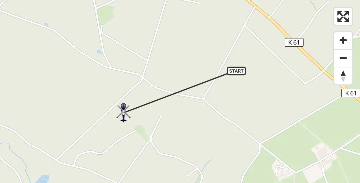 Flugroute Polizeihubschrauber Dahlem - Dahlem, 23 April 2026, 09:11