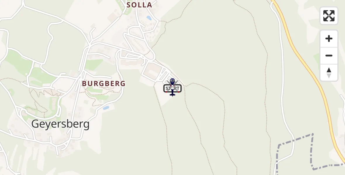Flugroute Polizeihubschrauber Freyung - Freyung, 23 April 2026, 09:26
