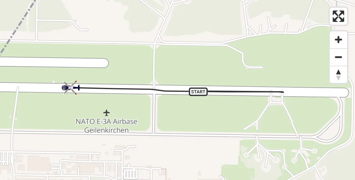 Flugroute Polizeihubschrauber Militärflugplatz Geilenkirchen - Militärflugplatz Geilenkirchen, 23 April 2026, 11:54