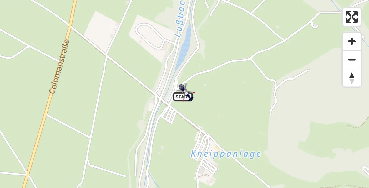 Flugroute Polizeihubschrauber Schwangau - Schwangau, 23 April 2026, 12:07