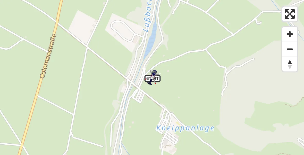 Flugroute Polizeihubschrauber Schwangau - Schwangau, 23 April 2026, 12:11