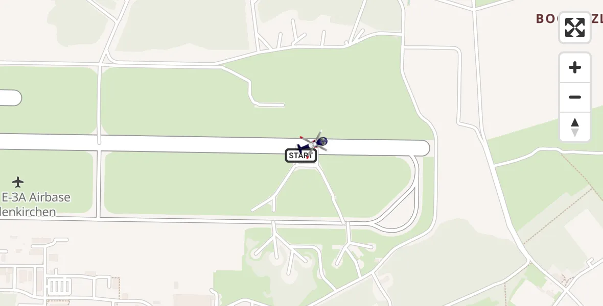 Flugroute Polizeihubschrauber Militärflugplatz Geilenkirchen - Militärflugplatz Geilenkirchen, 23 April 2026, 12:12