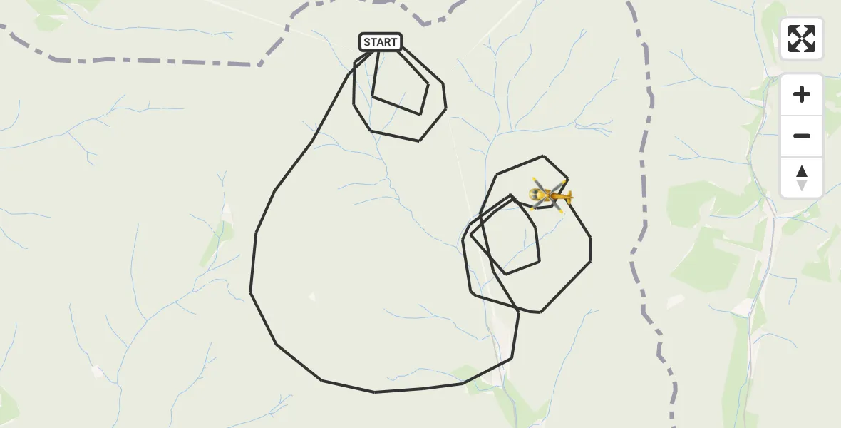 Flugroute Ambulanzhubschrauber Freiburg im Breisgau - Freiburg im Breisgau, 23 April 2026, 12:39