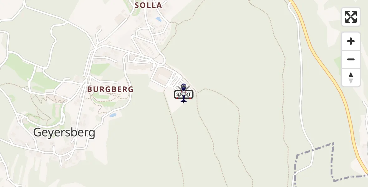 Flugroute Polizeihubschrauber Freyung - Freyung, 23 April 2026, 13:13