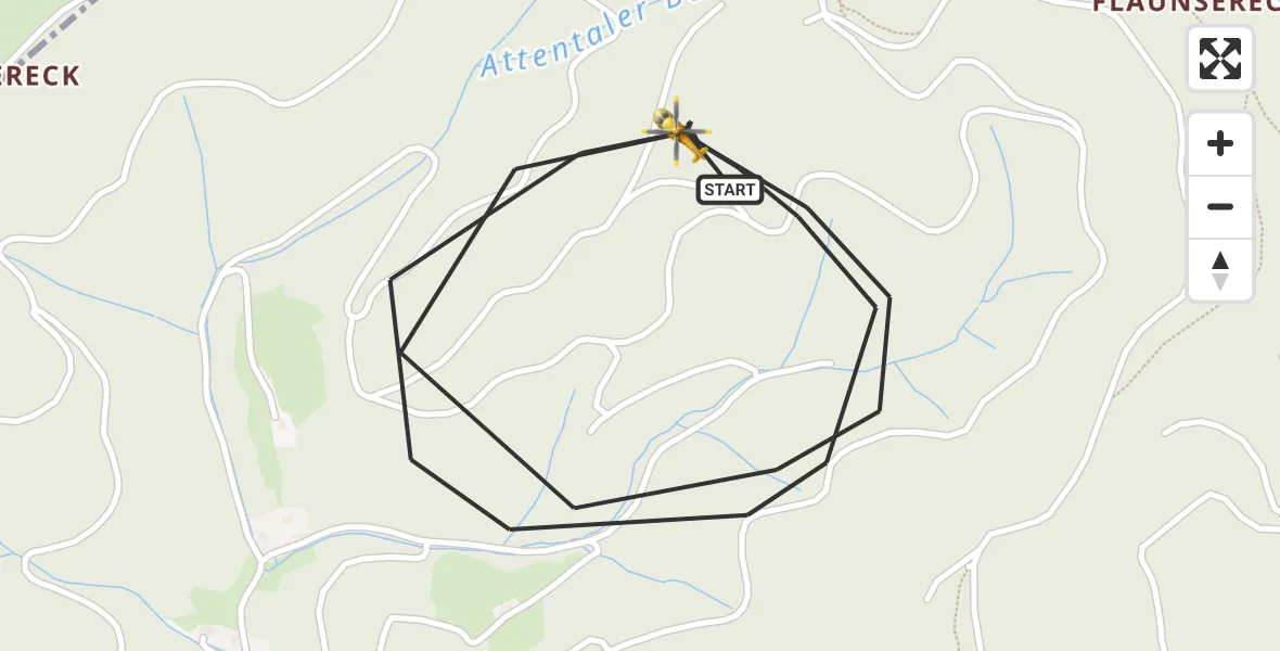 Flugroute Ambulanzhubschrauber Stegen - Stegen, 23 April 2026, 13:13