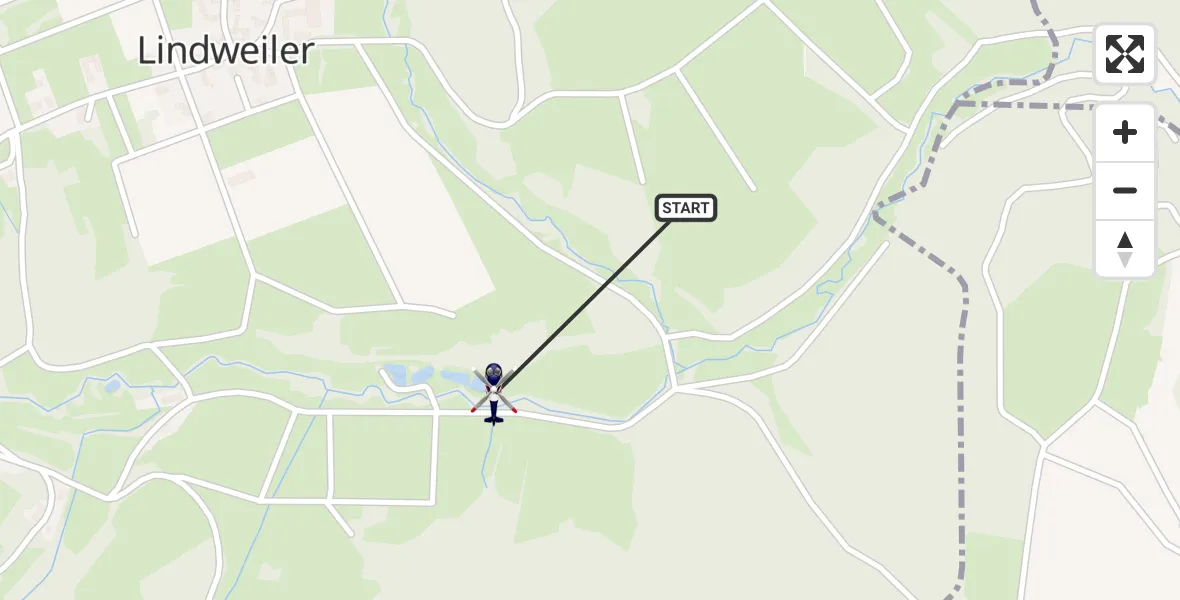 Flugroute Polizeihubschrauber Blankenheim - Blankenheim, 23 April 2026, 13:16