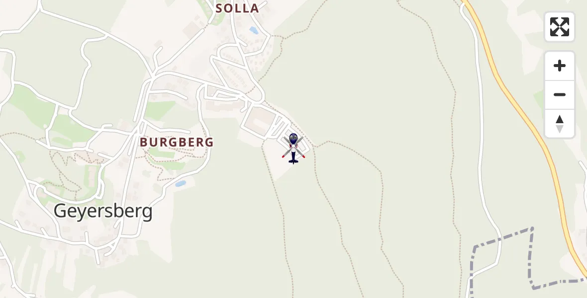 Flugroute Polizeihubschrauber Freyung - Freyung, 23 April 2026, 13:18