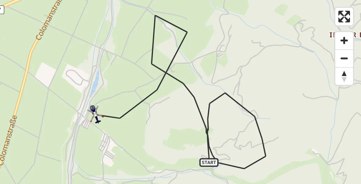 Flugroute Polizeihubschrauber Schwangau - Schwangau, 23 April 2026, 13:59