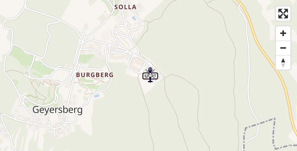 Flugroute Polizeihubschrauber Freyung - Freyung, 23 April 2026, 13:58