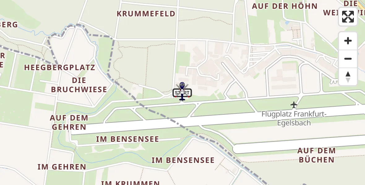 Flugroute Polizeihubschrauber Flughafen Frankfurt-Egelsbach - Flughafen Frankfurt-Egelsbach, 23 April 2026, 15:40