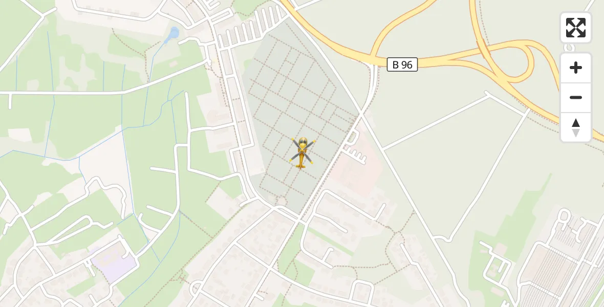 Flugroute Rettungshubschrauber Neustrelitz - Neustrelitz, 23 April 2026, 18:07
