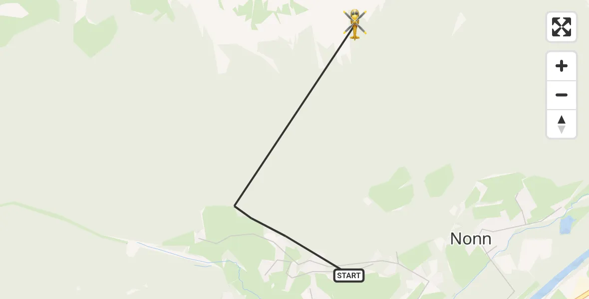 Flugroute Rettungshubschrauber Bad Reichenhall - Bad Reichenhall, 24 April 2026, 08:15