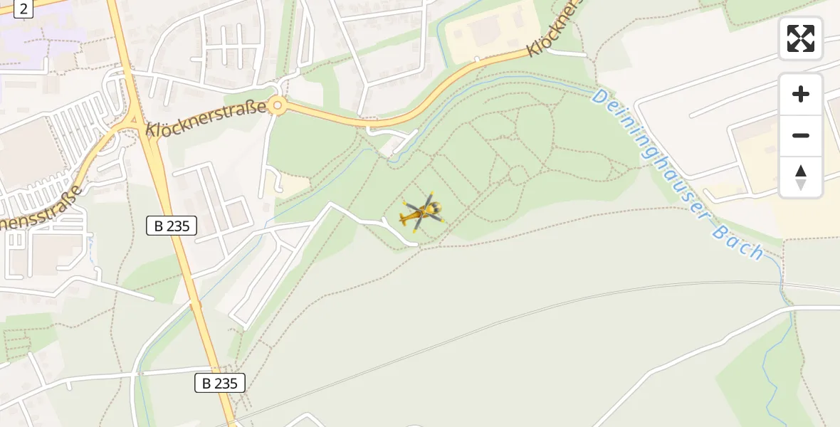 Flugroute Rettungshubschrauber Castrop-Rauxel - Castrop-Rauxel, 24 April 2026, 11:14