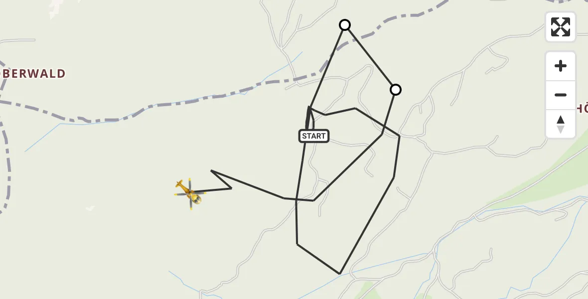 Flugroute Rettungshubschrauber Eschenlohe - Eschenlohe, 24 April 2026, 11:58